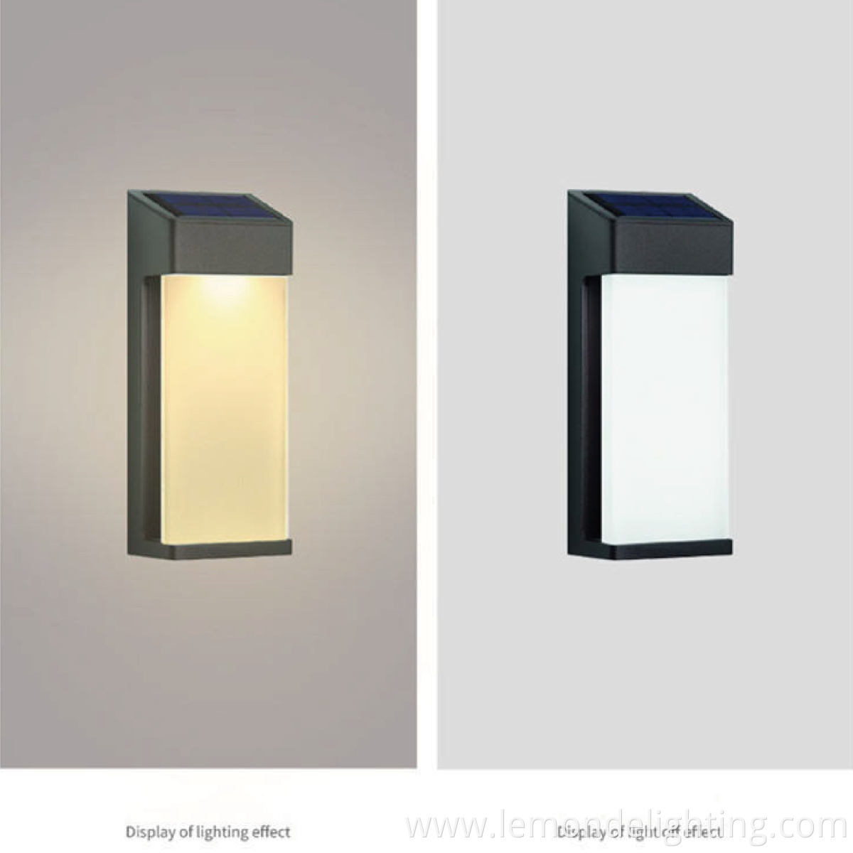 Solar-Powered Wall-Mounted Garden Lamp